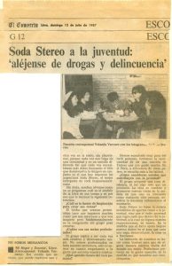 Entrevista Soda Stereo El Comercio